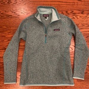 Patagonia blue 1/4 fleece